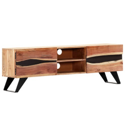 Meuble TV 140 x 30 x 45 cm Bois d'acacia massif