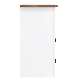 Meuble TV Gamme Corona pin mexicain Blanc 80x43x78 cm