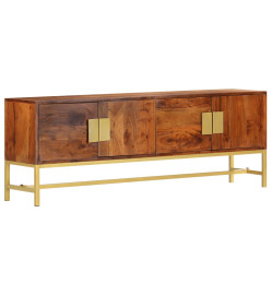 Meuble TV 140x30x50 cm Bois d'acacia massif