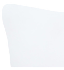 Garnitures de coussin 2 pcs 60x40 cm Blanc