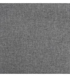 Tabourets de bar lot de 2 gris tissu