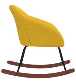 Chaise à bascule Jaune Tissu