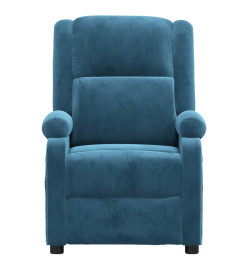 Fauteuil de massage Bleu Velours