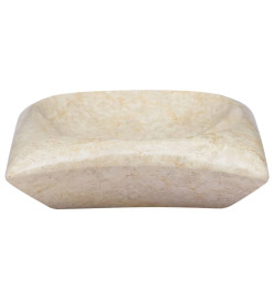 Lavabo Crème 50x35x10 cm Marbre