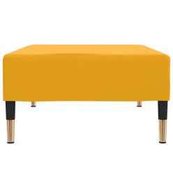 Repose-pied Jaune 78x56x32 cm Velours