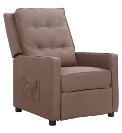 Fauteuil inclinable Taupe Tissu