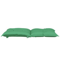 Coussins de chaise de jardin à dossier bas lot de 6 vert