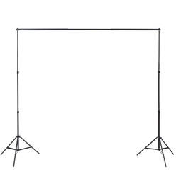 Kit de studio photo et 3 toiles de fond réglables Coton 3x5 m