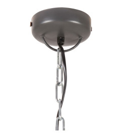 Lampe suspendue industrielle Gris Rond 50 cm E27 Manguier