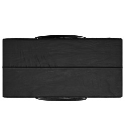 Sac de rangement pour coussins de jardin noir 150x75x75 cm PE