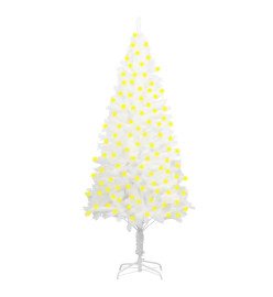 Arbre de Noël artificiel pré-éclairé blanc 240 cm