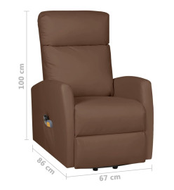 Fauteuil de massage Marron Similicuir