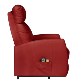 Fauteuil de massage Rouge bordeaux Similicuir