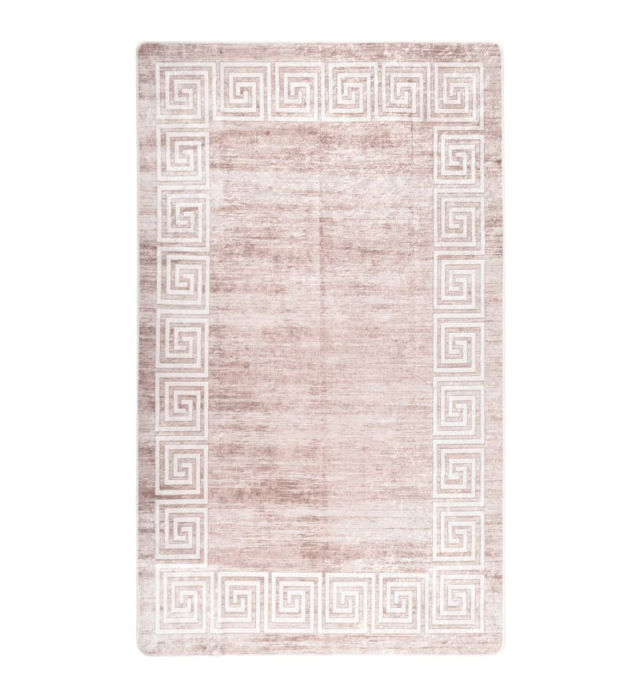 Tapis lavable beige 150x230 cm antidérapant