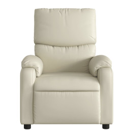 Fauteuil inclinable Crème Similicuir