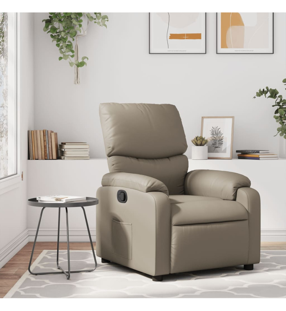 Fauteuil inclinable Cappuccino Similicuir