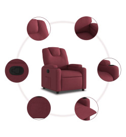 Fauteuil inclinable Rouge bordeaux Tissu