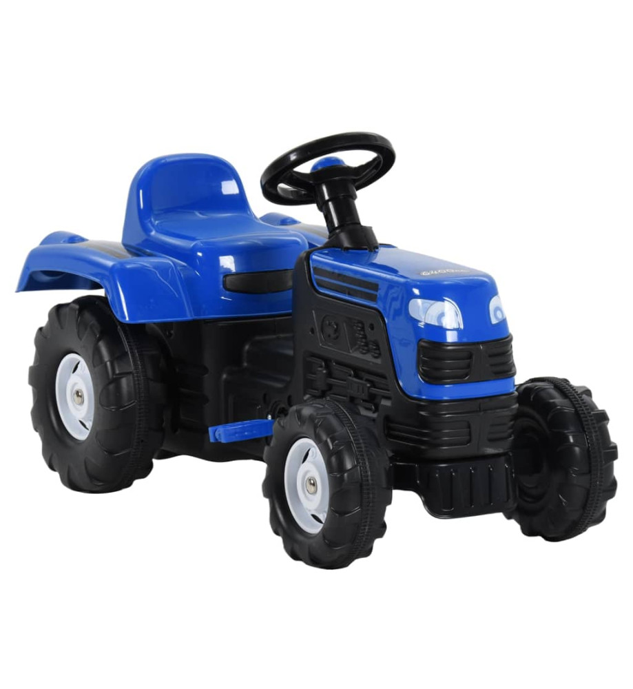 Tracteur avec pédales pour enfants Bleu