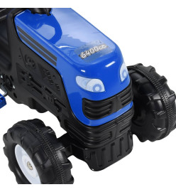 Tracteur avec pédales pour enfants Bleu