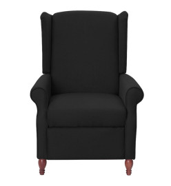 Fauteuil inclinable Noir Tissu