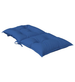 Coussins de chaise de jardin à dossier bas lot de 6 bleu royal