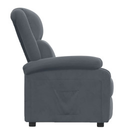 Fauteuil inclinable Gris foncé Velours