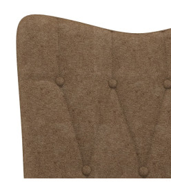 Chaise de relaxation Taupe Tissu