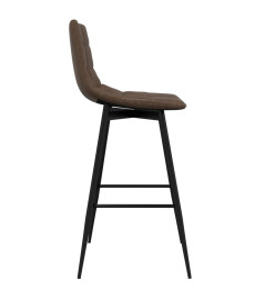 Tabouret de bar Marron foncé Similicuir