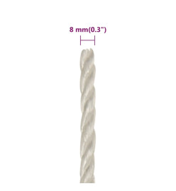 Corde de travail Blanc 8 mm 250 m polypropylène