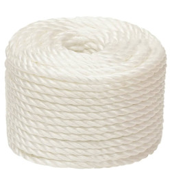 Corde de travail Blanc 14 mm 25 m polypropylène