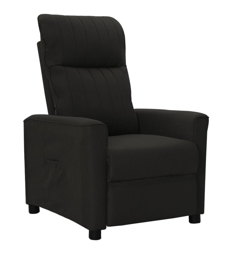 Fauteuil inclinable Noir Tissu