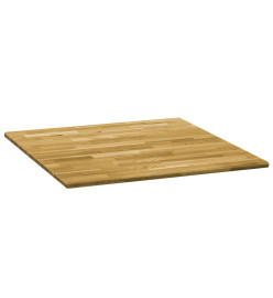 Dessus de table Bois de chêne massif Carré 23 mm 70x70 cm