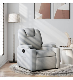 Fauteuil inclinable Gris clair Tissu