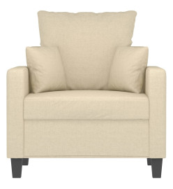 Fauteuil Crème 60 cm Tissu