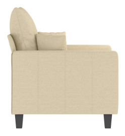 Fauteuil Crème 60 cm Tissu