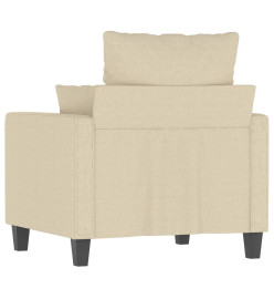 Fauteuil Crème 60 cm Tissu