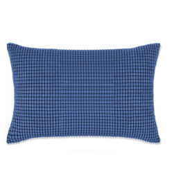 Jeu de coussin 2 pcs Velours 40 x 60 cm Bleu