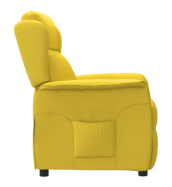 Fauteuil inclinable Jaune clair Tissu