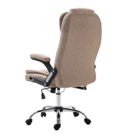 Chaise de bureau Taupe Polyester