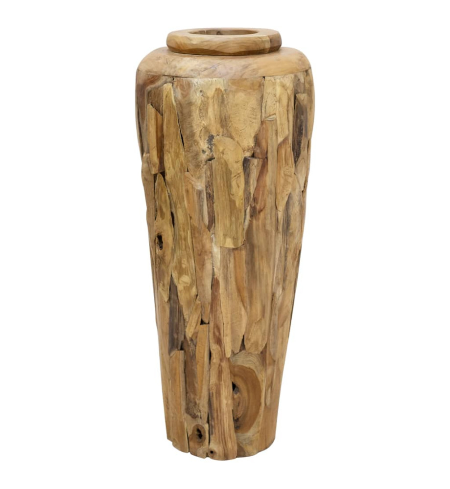 Vase de décoration 40 x 100 cm Bois de teck solide