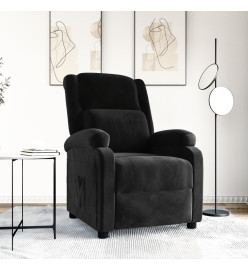 Fauteuil inclinable noir velours