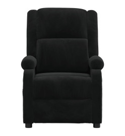 Fauteuil inclinable noir velours