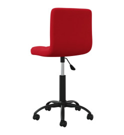 Chaise pivotante de bureau Rouge bordeaux Velours