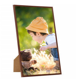 Collage de cadres photo 3 pcs de table Bronze 10x15 cm MDF