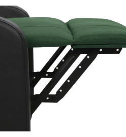 Fauteuil de massage Vert foncé Tissu