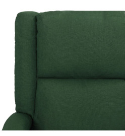 Fauteuil de massage Vert foncé Tissu