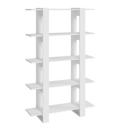 Bibliothèque/Séparateur de pièce Blanc 100x30x160 cm