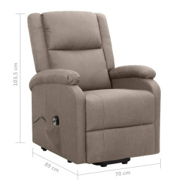 Fauteuil Taupe Tissu