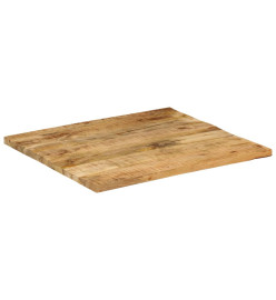 Dessus de table 25-27 mm 80x70 cm Bois massif de manguier