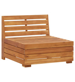 Salon de jardin 2 pcs avec coussins Bois d'acacia solide